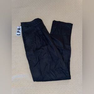 NWT LPA Lorella High Rise Black Dress Trouser Pants Size M
